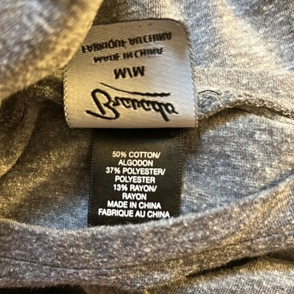 Bravado Rolling Stones Shirt Womens Medium Gray Floral Lips Tongue Muscle Tee - Picture 7 of 7